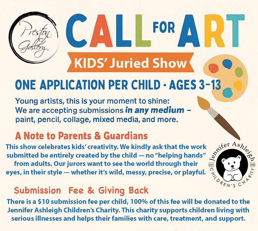 Preston Gallery Presents: The Kids’ Juried Show Application