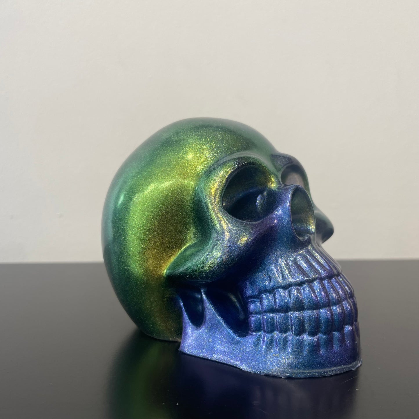 Resin Skulls by Mary Perkins