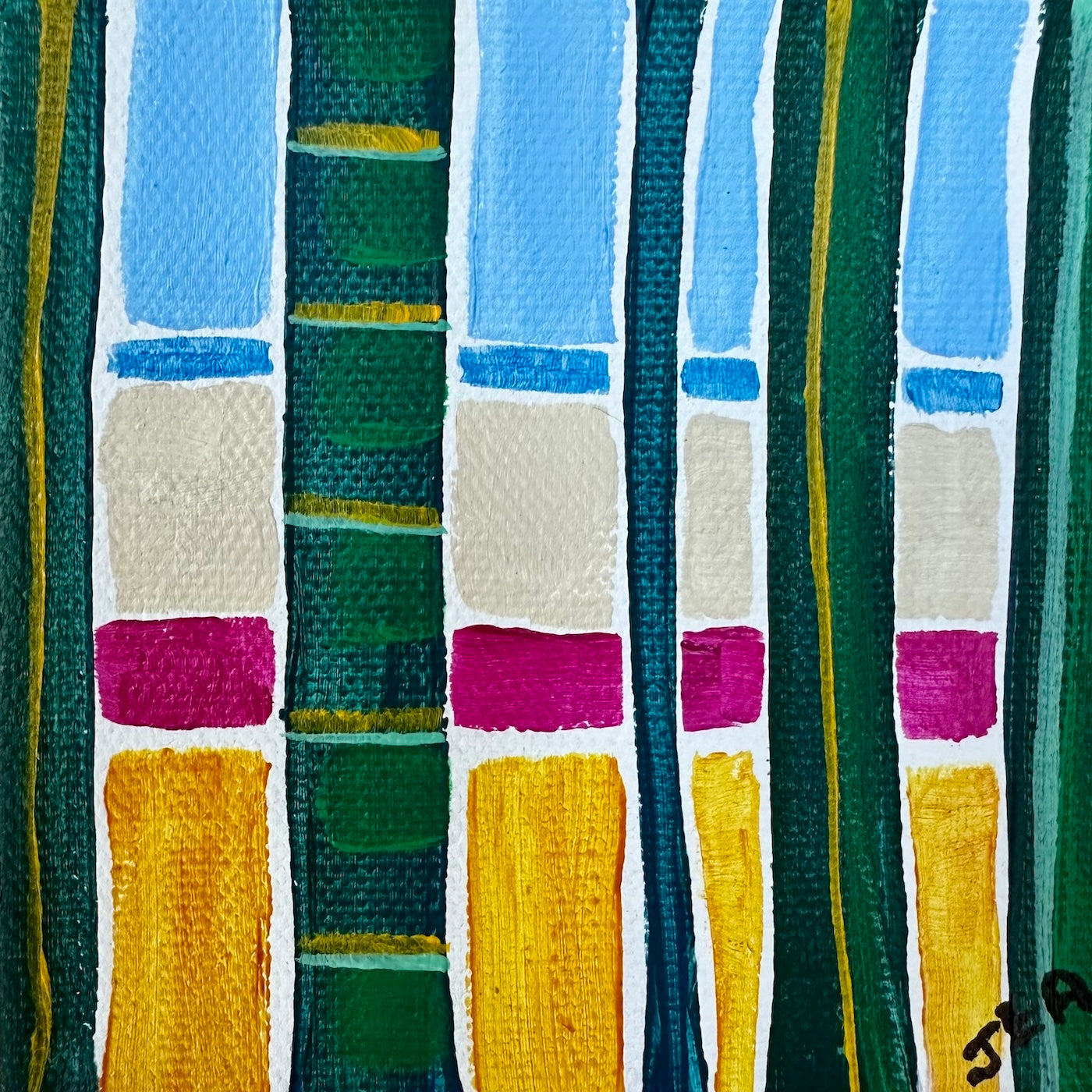 Forest Trees #3 by JudyBlue Anderson