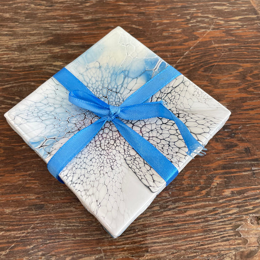 Colour Pop Coasters by Mary Perkins