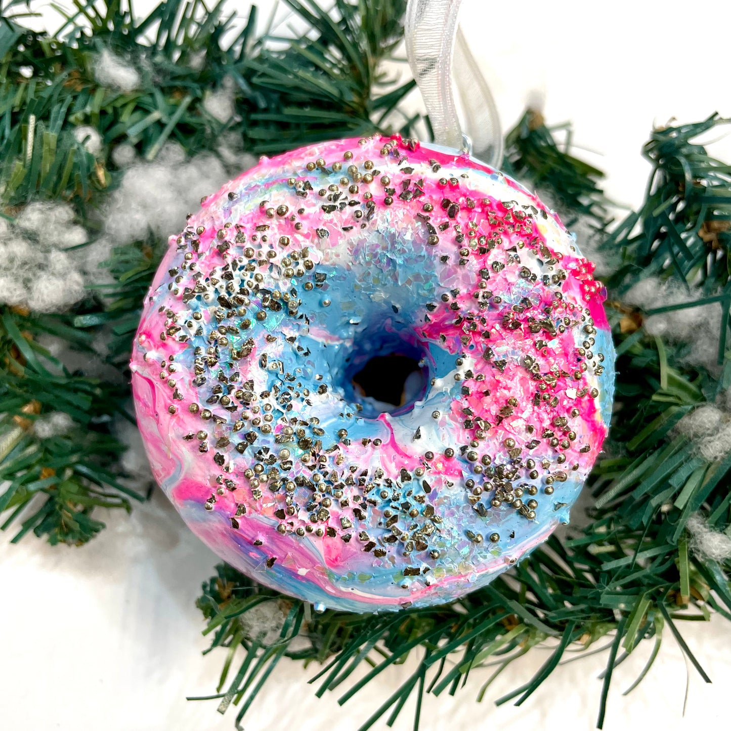 Donut Ornaments by Courtney Mixed Studios