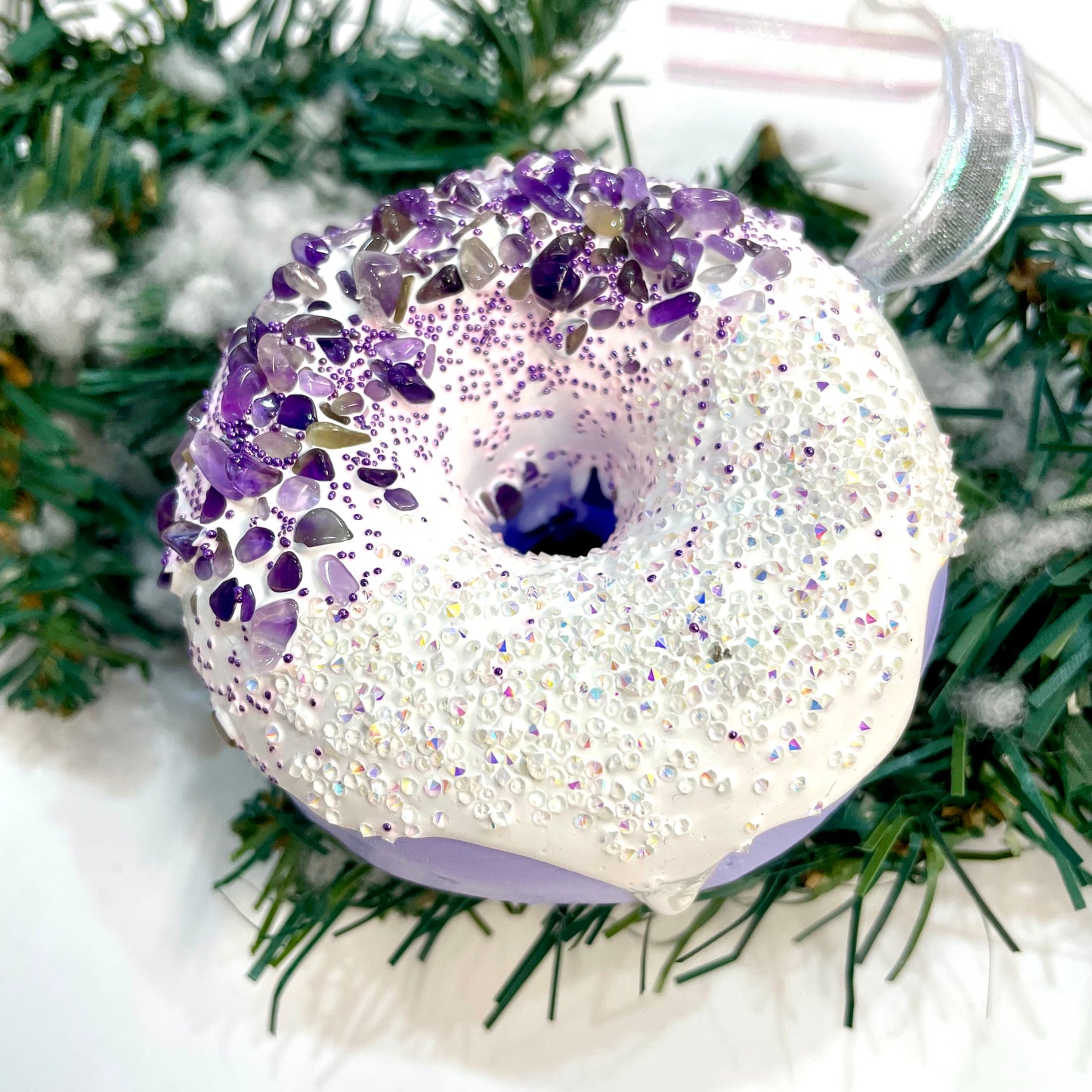 Donut Ornaments by Courtney Mixed Studios