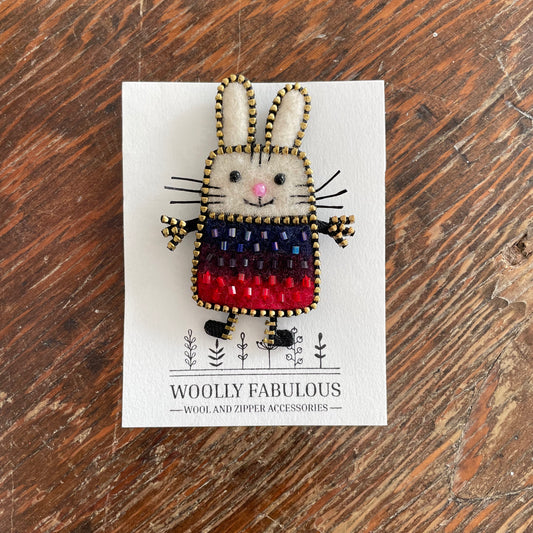 Bunny Brooch by Odile Gova