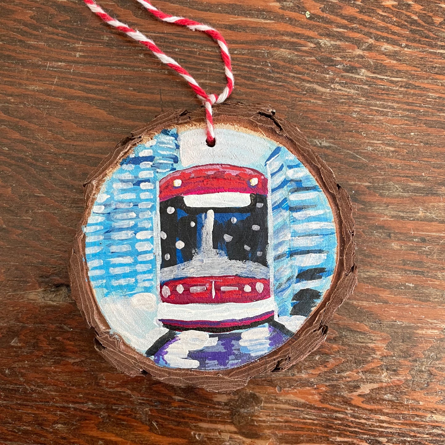 TTC Street Car Ornament by Kerry Vee