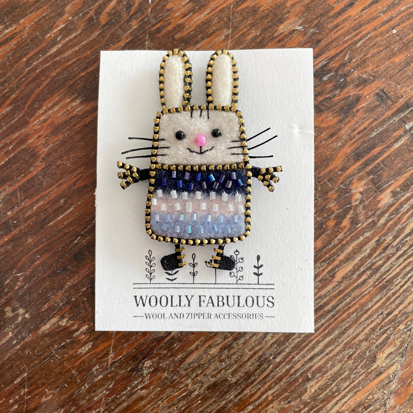 Bunny Brooch by Odile Gova