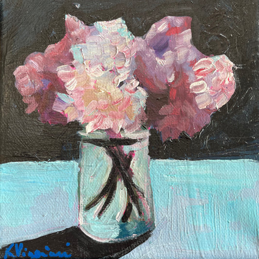 Petite Lilac Still Life by Kerry Viggiani