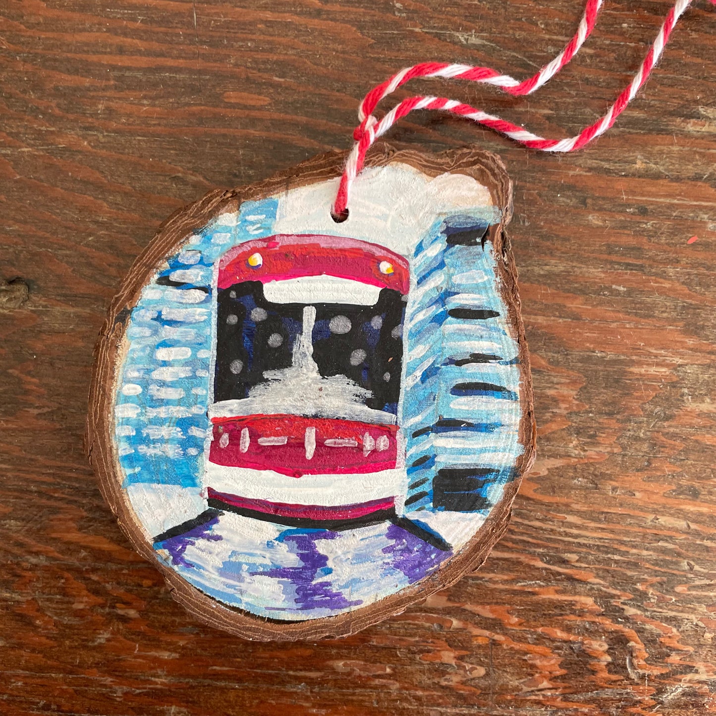 TTC Street Car Ornament by Kerry Vee