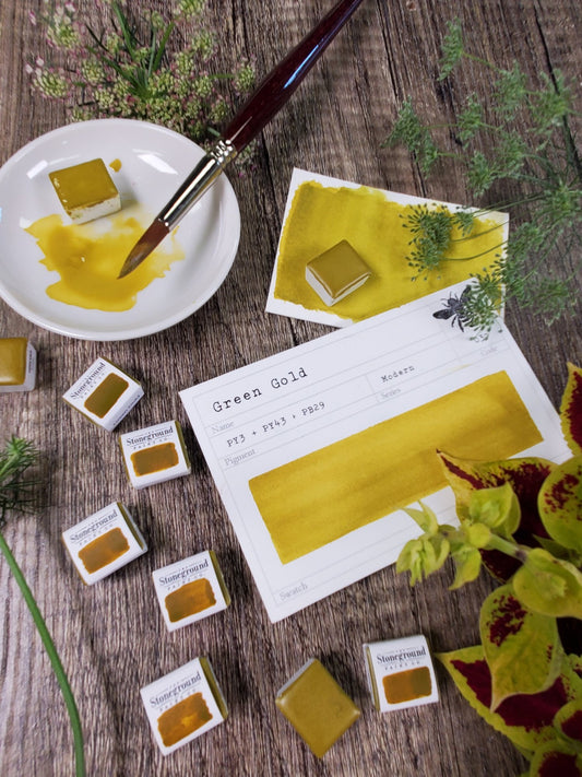 Stoneground Gouache -  Green Gold