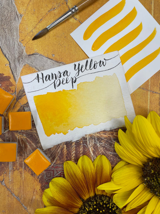 Stoneground - Hansa Yellow Deep (Synthetic - Half Pan)