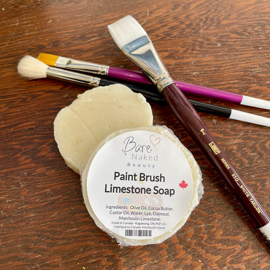 Bare Naked Beauty - Limestone Paint Brush Soap