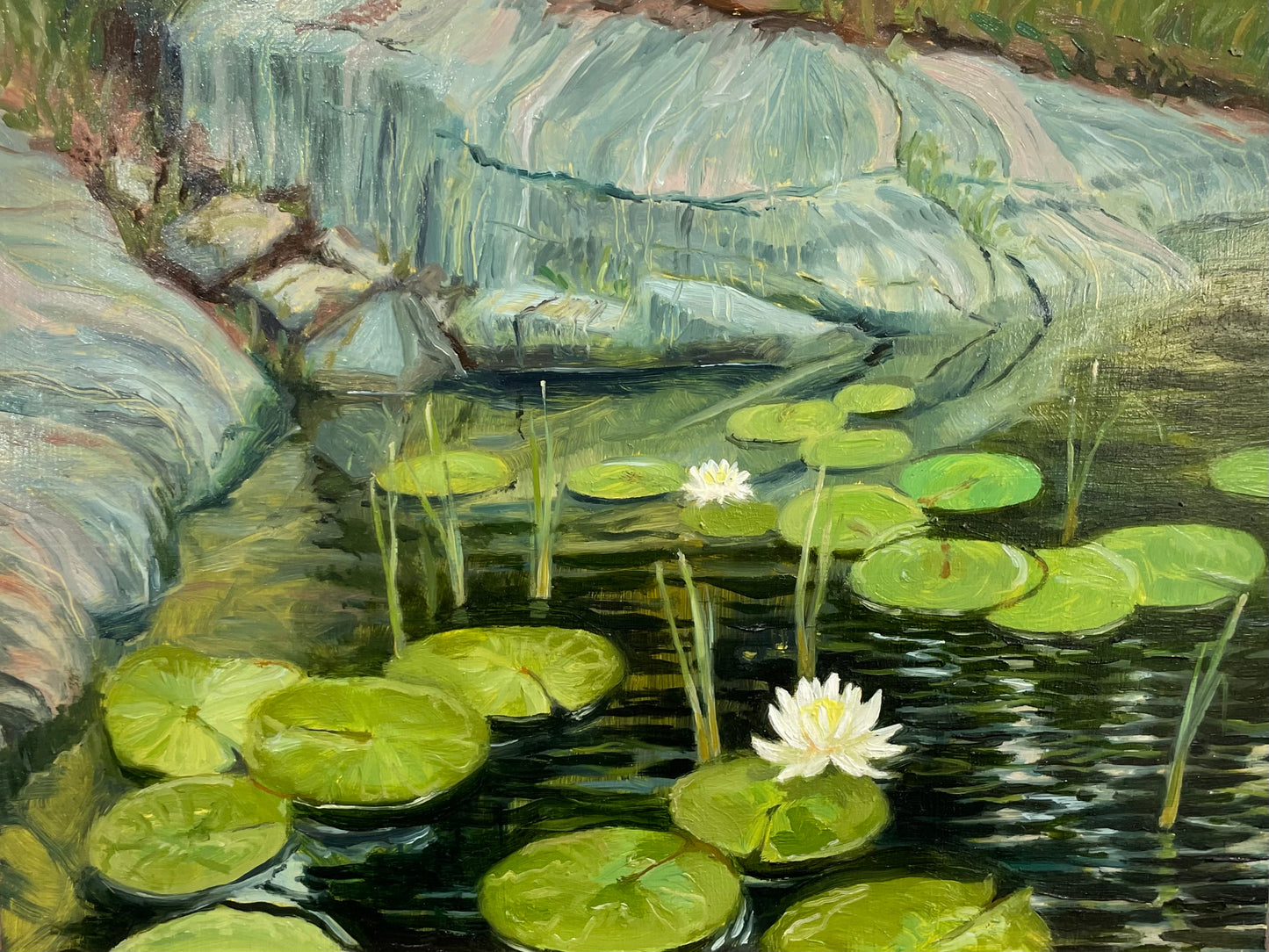 A Quiet Moment on Georgian Bay by Angela Burdon