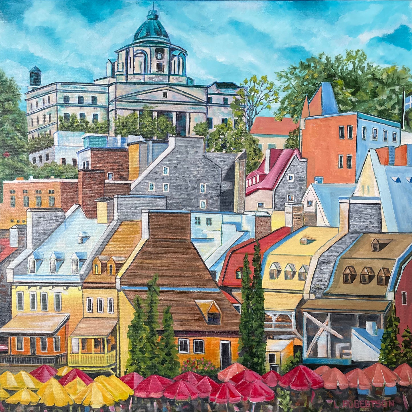 Quebec City - The Old Town, QC by Lesa Robertson