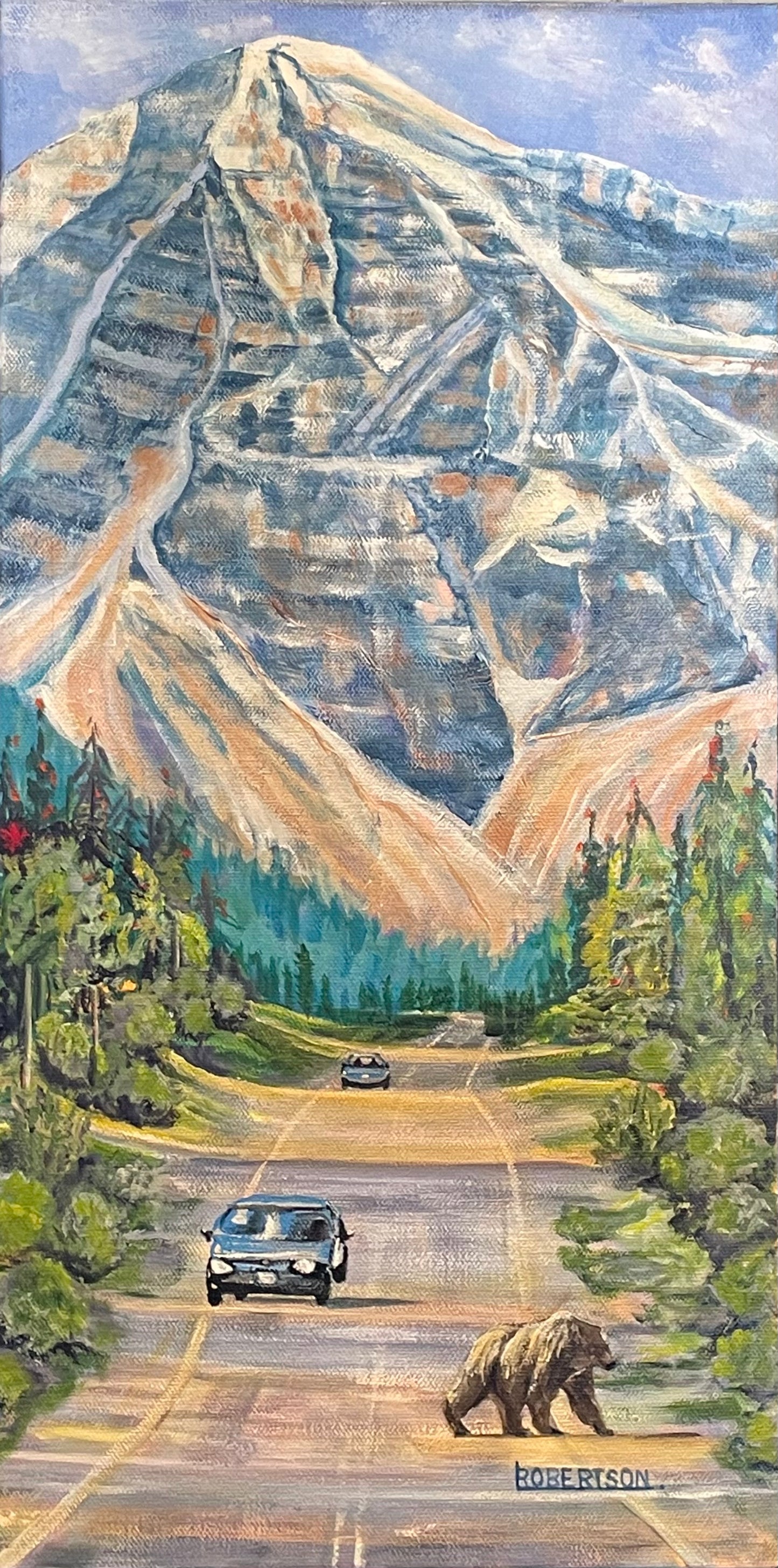 Road to MT Robson, BC by Lesa Robertson
