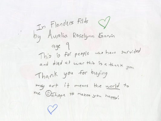 In Flanders Fields by Aurelia - Kids Juried Art Show