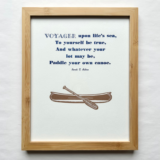 Paddle Your Own Canoe Quote by Jacquie Sullivan