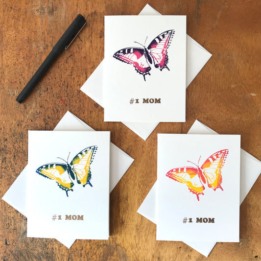 #1 Mom Card by Jacquie Sullivan