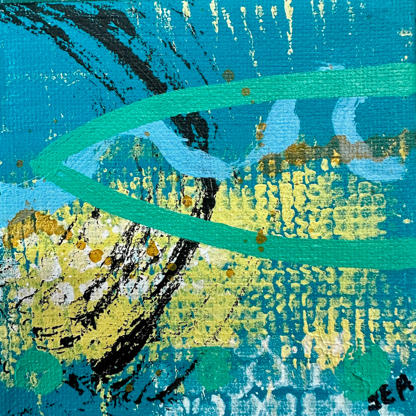 Mini Abstract #15 by JudyBlue Anderson