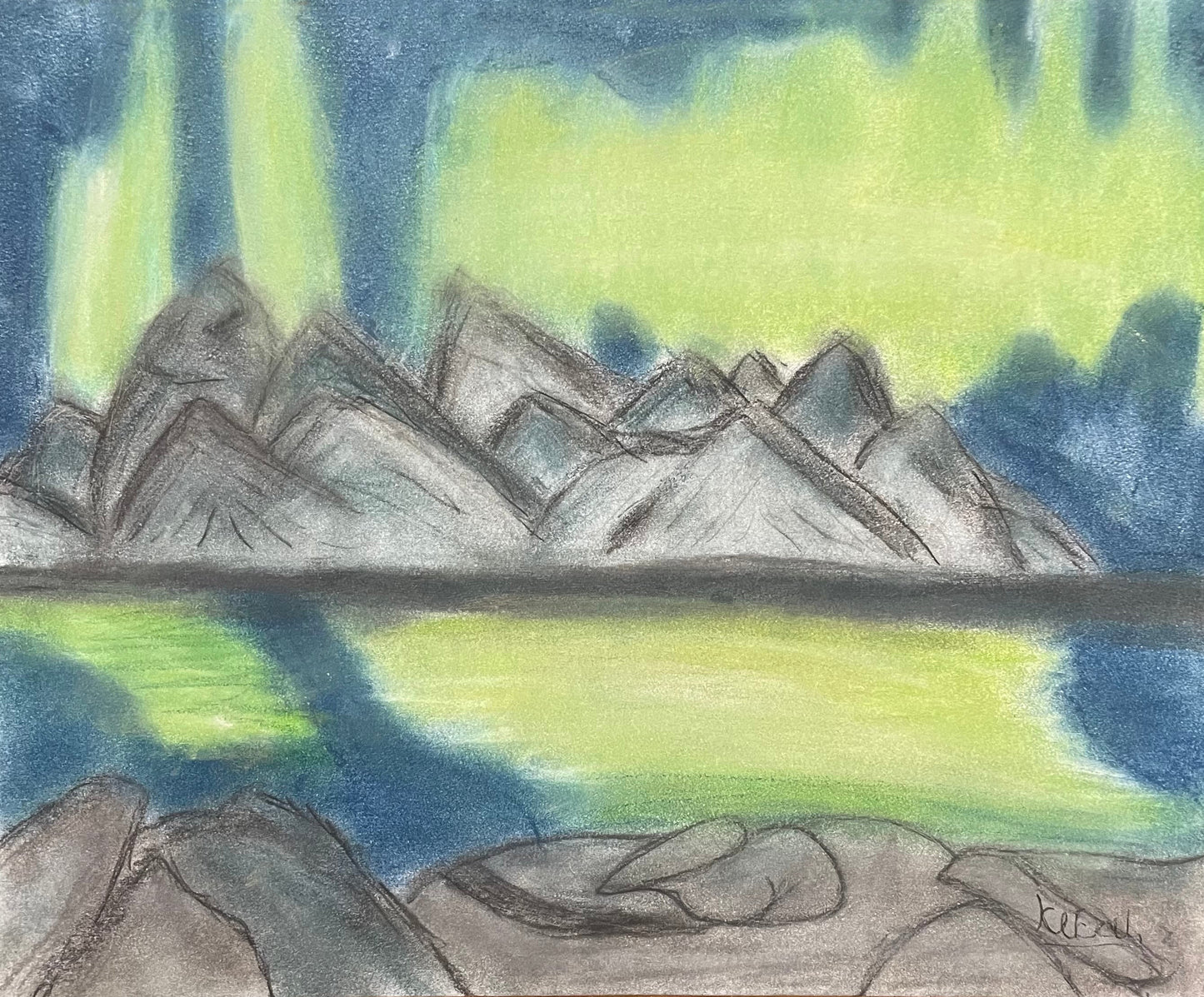 On Top Of The Mountain by Kifal - Kids Juried Art Show