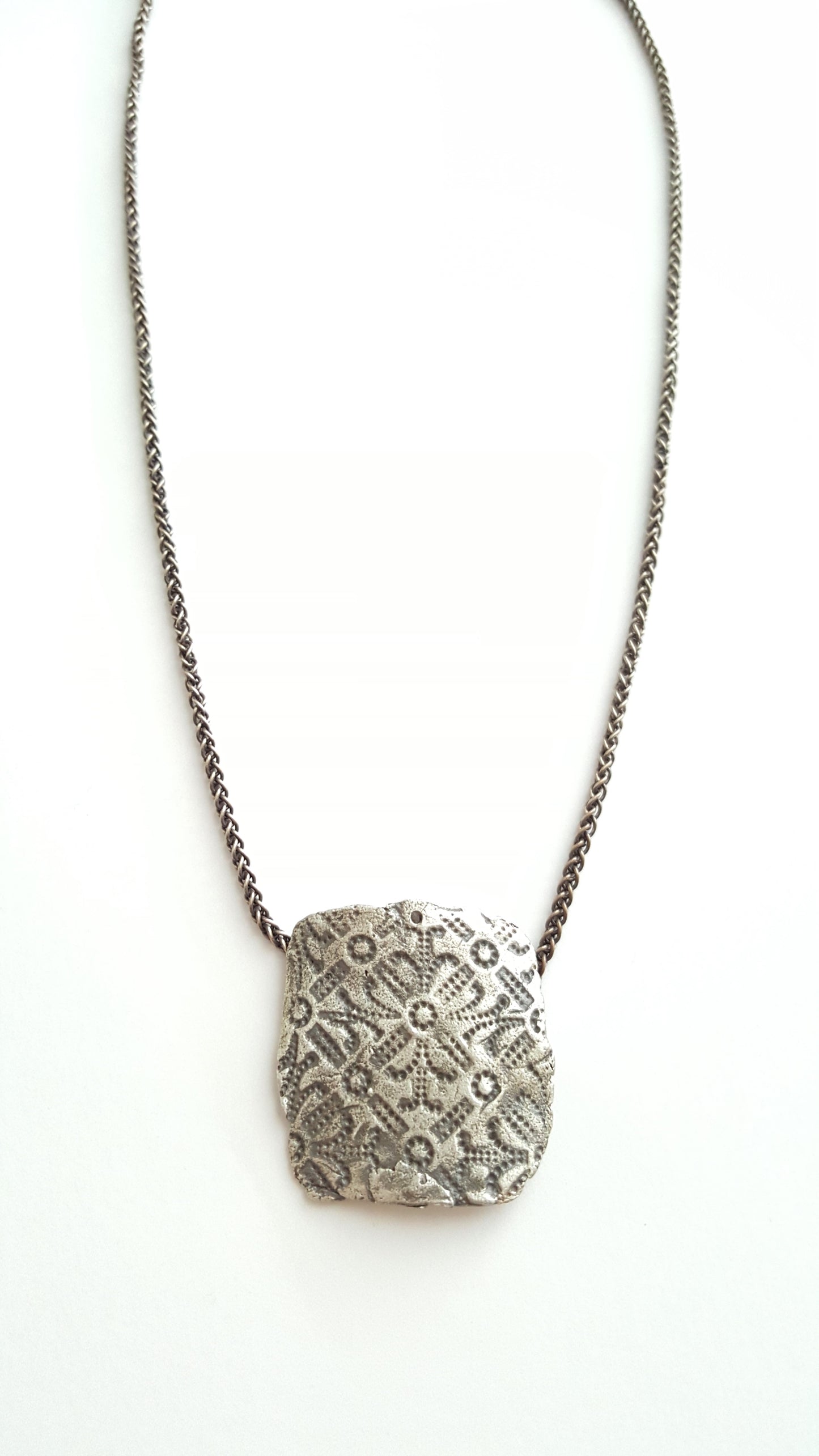 Stamped Pendant by Gwen Park