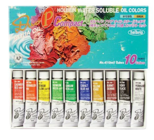 Holbein Duo Aqua Kit de démarrage pour huiles solubles dans l'eau