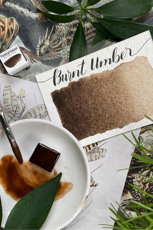 Stoneground - Burnt Umber (Earth Colour - Half Pan)