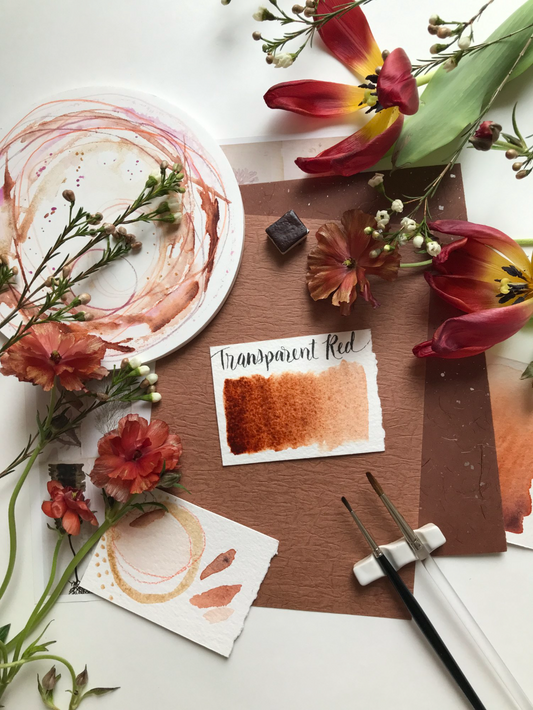 Stoneground - Transparent Red (Traditional Colour - Half Pan)