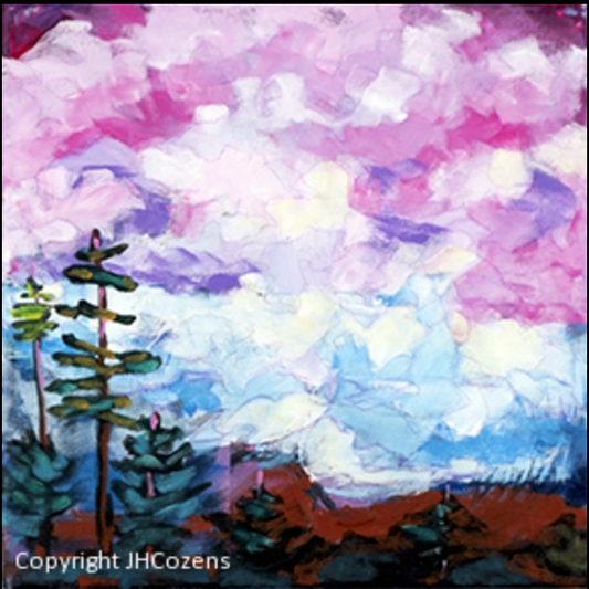 Rose Coloured Skies by Janet Horne Cozens