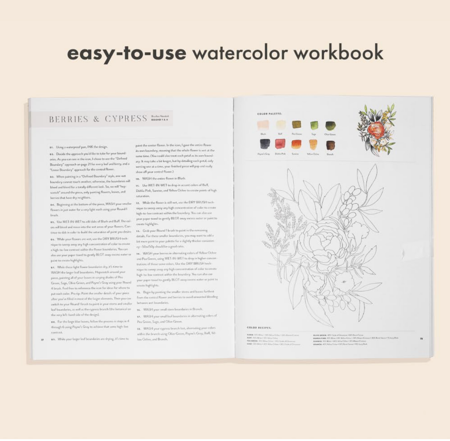Watercolour Workbook by The Mint Gardener