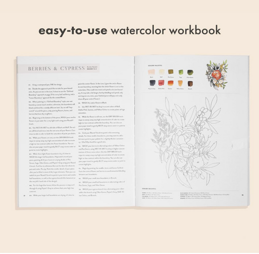 Watercolour Workbook by The Mint Gardener