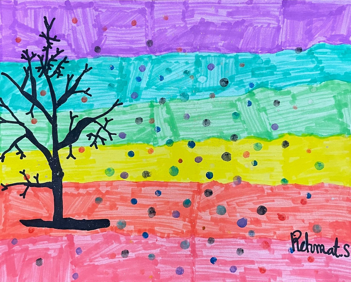 Snowy Pastel by Remi - Kids Juried Art Show