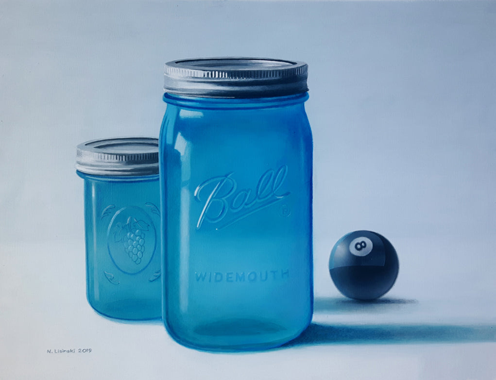 Naturaleza muerta con bola 8 de Norb Lisinski