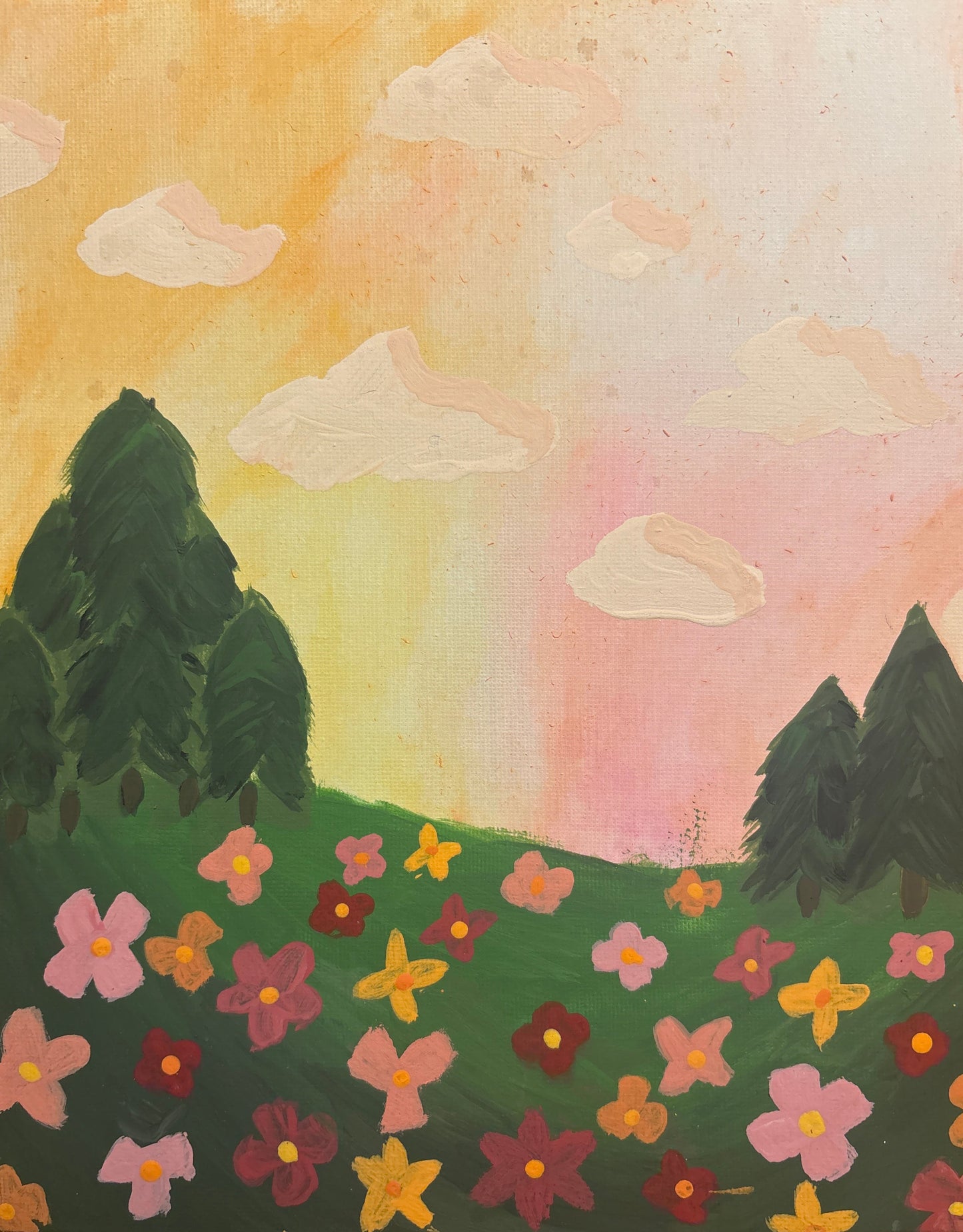 Sunny Meadow by Madeline -  Kids Juried Art Show