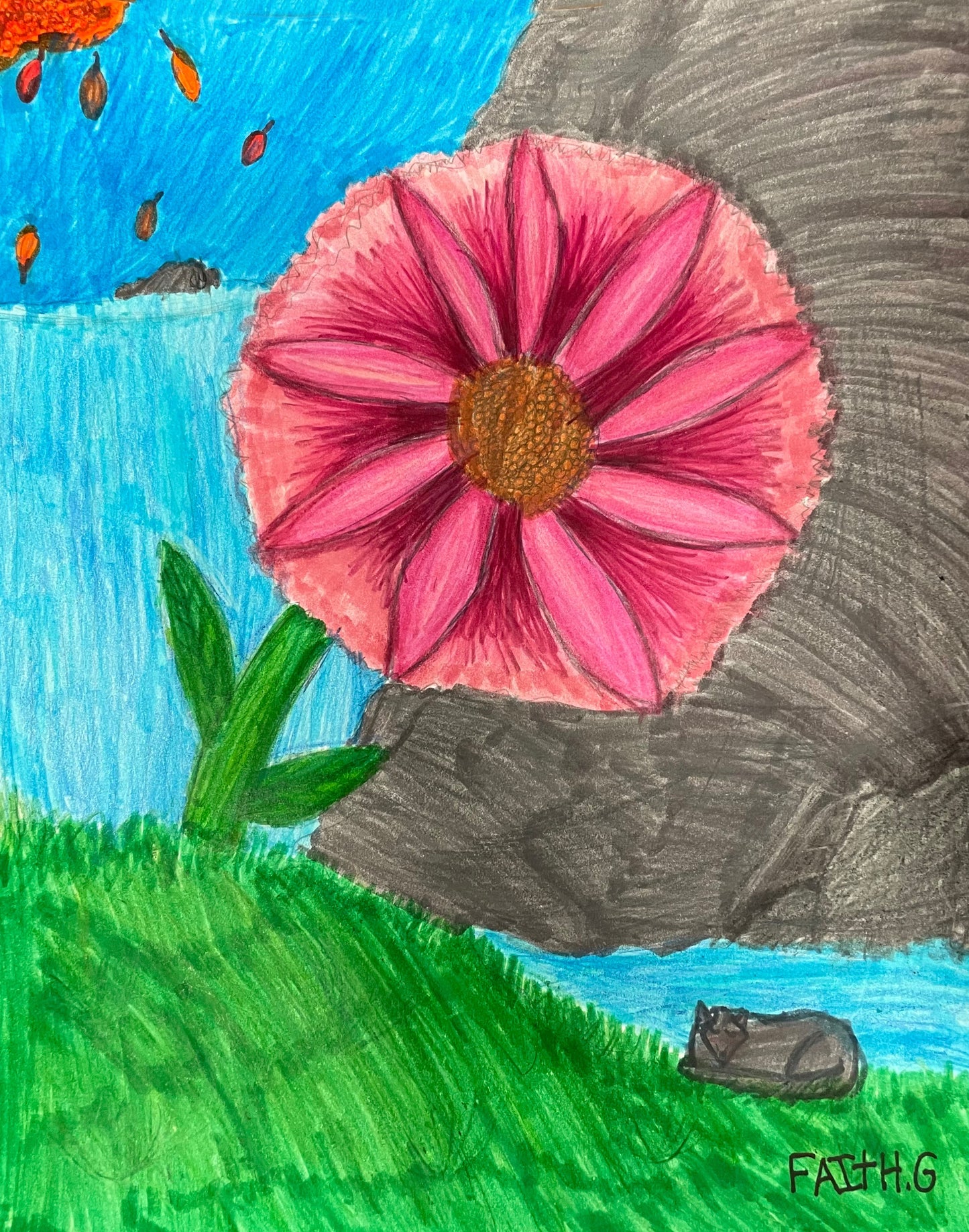 Flower in the Valley by Faith -  Kids Juried Art Show