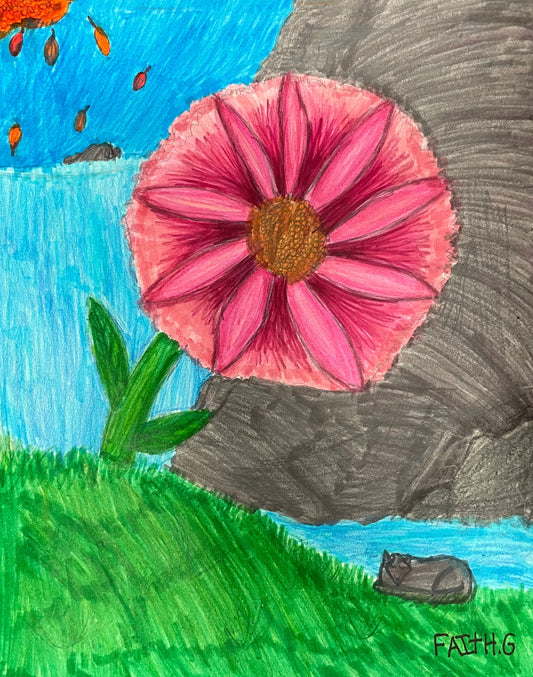 Flower in the Valley by Faith -  Kids Juried Art Show