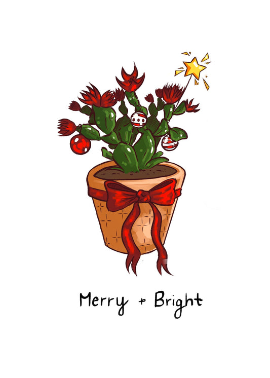 Christmas Cactus Card by Amelia Polster