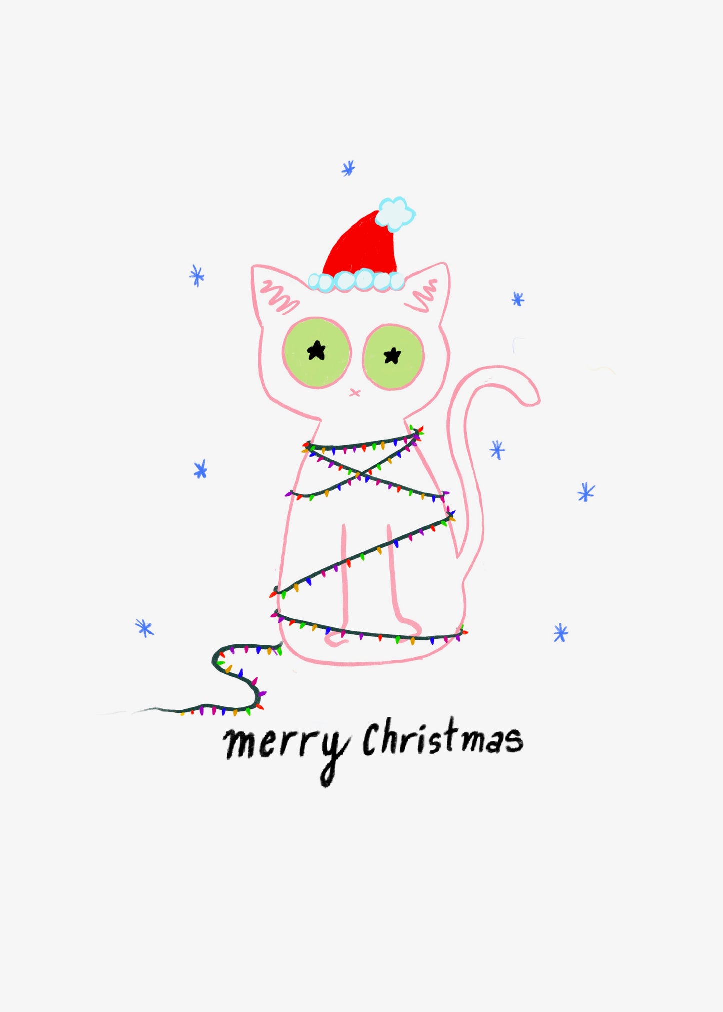 Christmas Cat Cards by Amelia Polster