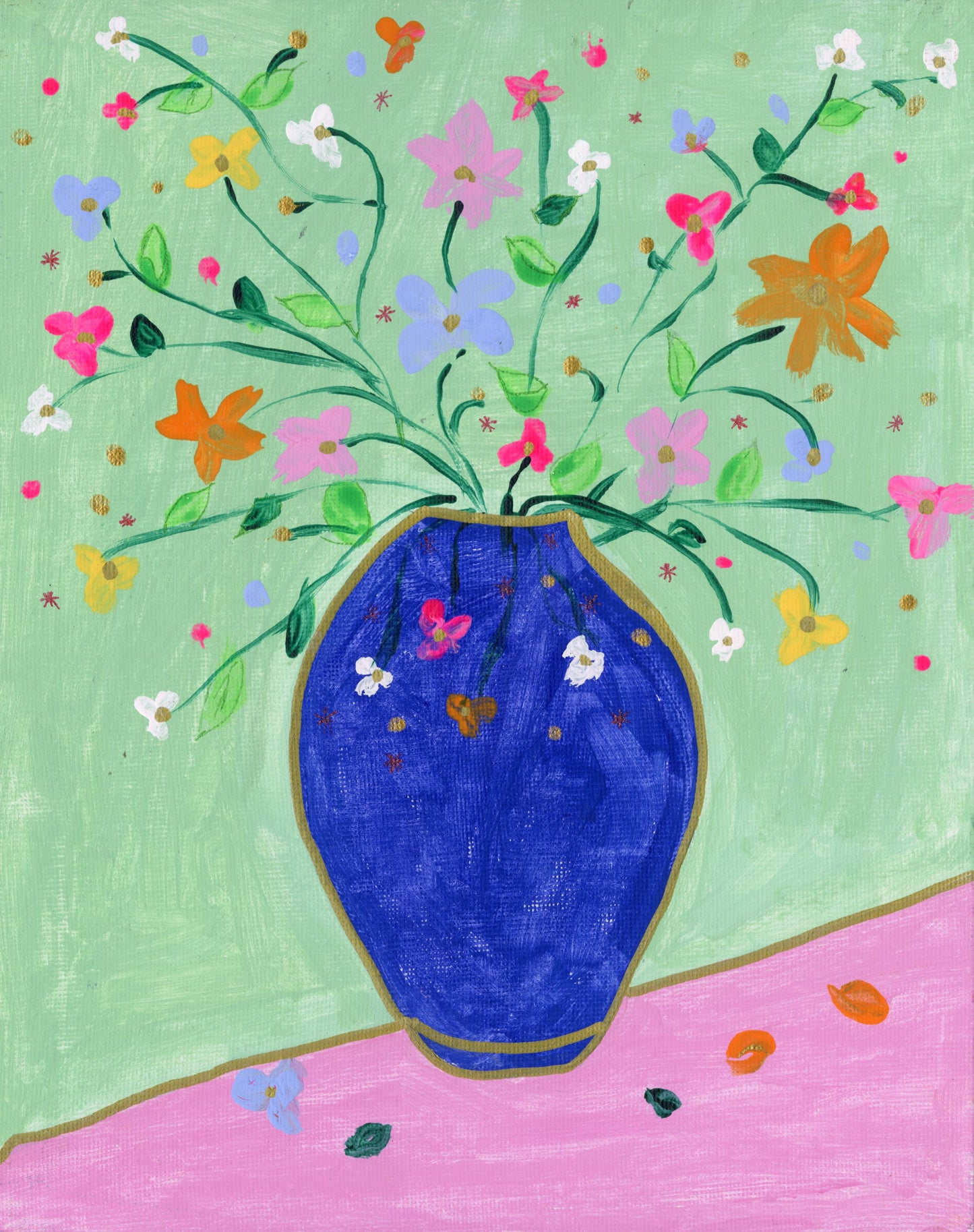 Vase of Flowers by Leonie - Kids Juried Art Show