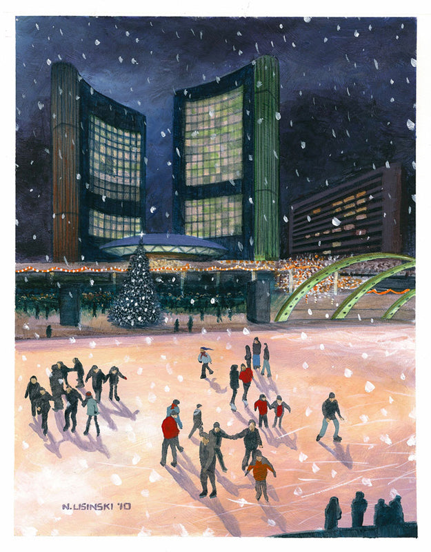 Patinadores del Ayuntamiento de Norb Lisinski