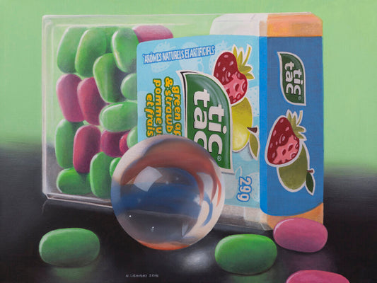 Green Apple & Strawberry Tic Tacs by Norb Lisinski