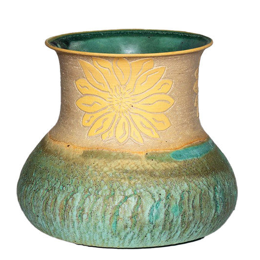 Bronze Age Sunflower Vase by Doug Johnson