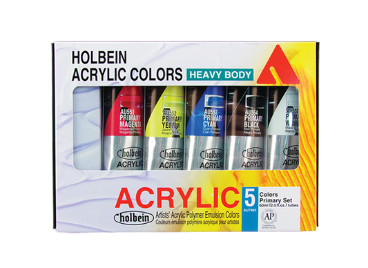 Holbein Primary Acrylic Set of 5