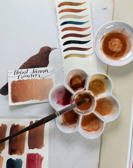 Stoneground - Burnt Sienna Crimson Shade (Earth Colour - Half Pan)
