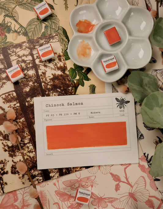 Stoneground Gouache - Chinook Salmon
