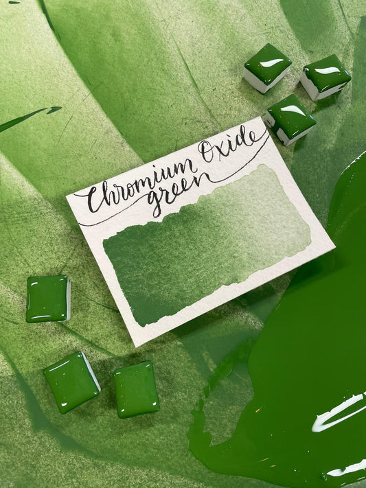 Stoneground - Chromium Oxide Green (Earth Colour - Half Pan)