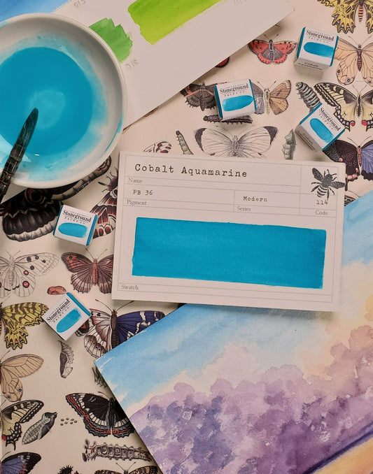 Stoneground Gouache -  Cobalt Aquamarine