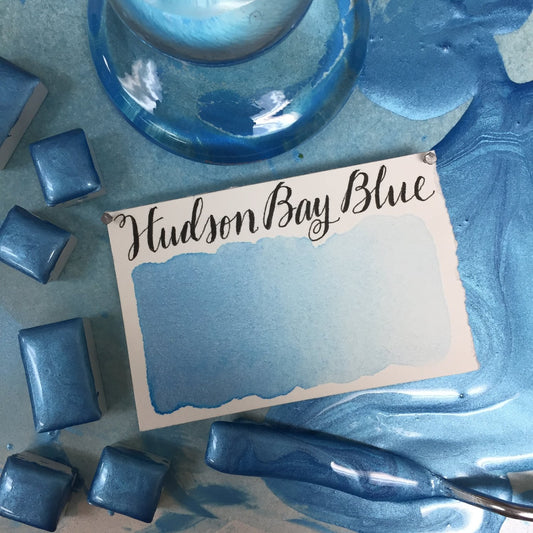 Stoneground - Azul de la bahía de Hudson (color nacarado - Media sartén)