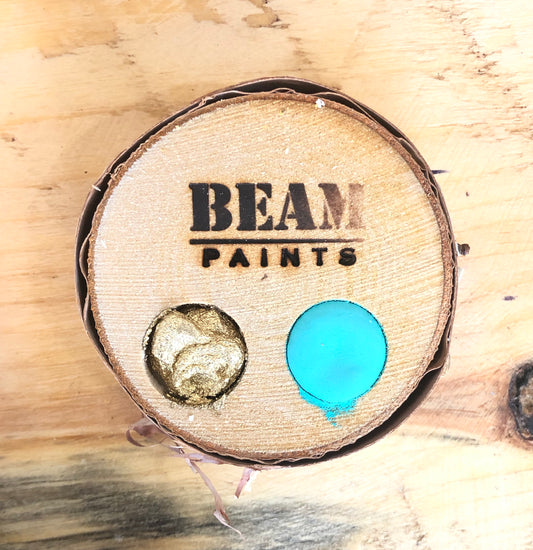 "Marry Me" Birch Pallet - Robins Egg blue and Gold