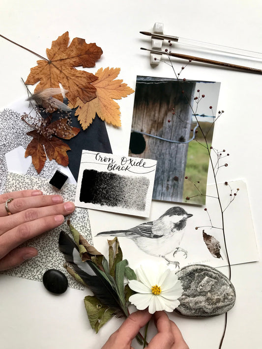 Stoneground - Iron Oxide Black (Earth Colour - Half Pan)