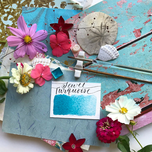 Stoneground - Jewel Turquoise (Pearlescent Colour - Half Pan)