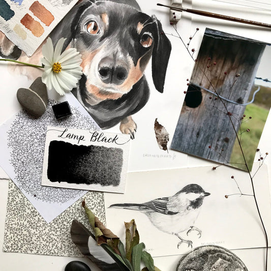 Stoneground - Lamp Black (Earth Colour - Half Pan)